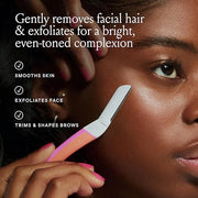 Billie - Dermaplane Starter Kit - Reusable Handle + 3 Refill Blades - Remove Facial Hair + Perfectly Shape Brows - Dermato...