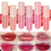 6Pcs Juicy Lasting Tint Lip Gloss Set, Vivid Color, Glossy Finish, Long-lasting Moisturizing Glaze Tint Highly-Pigmented, ...