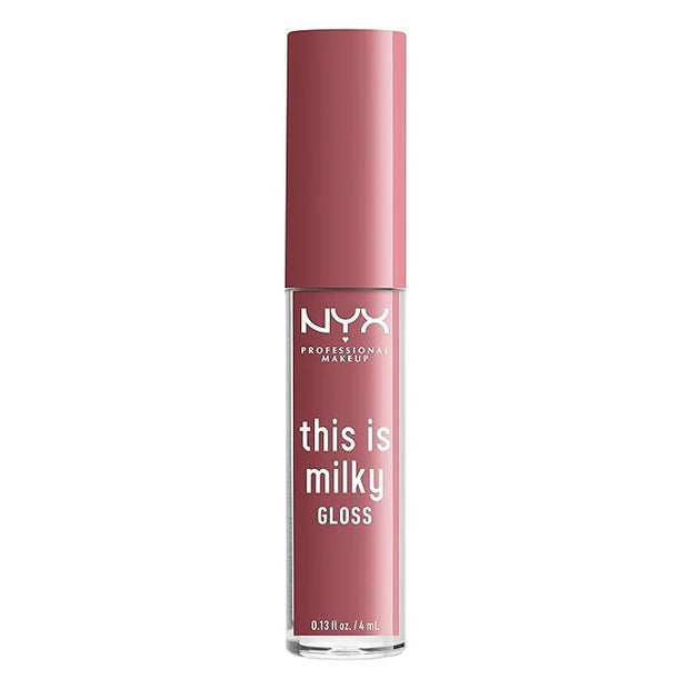 NYX PROFESSIONAL MAKEUP This Is Milky Gloss, Vegan Lip Gloss, 12 Hour Hydration - Cherry Skimmed (Dusty Pink Mauve) - Prod...