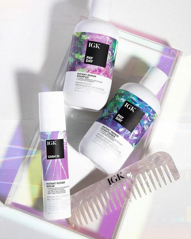 IGK PAY DAY Instant Repair Shampoo | Bond-Building + Damage Repair | Vegan + Cruelty Free | 8 Oz - Product Image