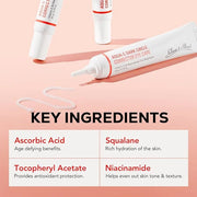 Olivia & Allison Dark Circle Corrector Eye Serum - Vitamin C, Squalane & Niacinamide for Brightening & Revitalizing (0.70 ...