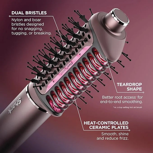 Shark FlexFusion Hair Straightener & Powerful Hair Dryer with Diffuser, Fusion Hair Brush, Ceramic Air Styler with Auto-Wr...
