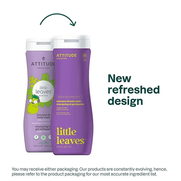 ATTITUDE Shampoo and Body Wash for Kids, EWG Verified Hair and Body Cleanser, Dermatologically Tested Soap, Plant and Mine...
