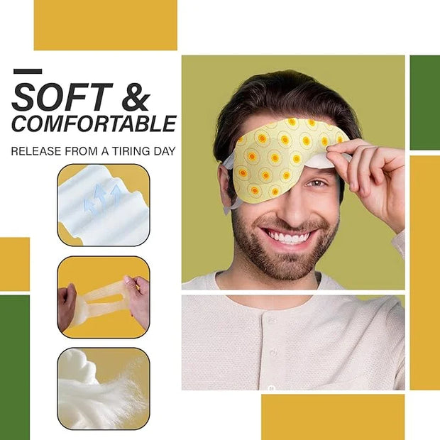 ProCIV FSA/HSA Eligible 16 Packs Steam Eye Masks for Dry Eyes Heating Eye Mask Warm Compress for Eyes Relief Stress, Eye F...