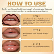 Peel Off Lip Liner Stain Tattoo, Long Lasting Waterproof Lip Stain Peel off, Tattoo Brown Lip Liner and Lip Gloss Combo, N...
