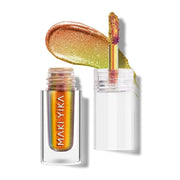 MAKI YIKA Glitter Eyeshadow Gold Liquid Multichrome Eyeshadows Long Lasting Metallic Chameleon Eye Shadow Smudgeproof Holo...