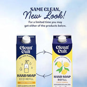 Cleancult Liquid Hand Soap Refill - Lemon Verbena - Moisturizes Dry & Sensitive Skin - Made with Aloe Vera & Essential Oil...