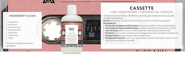 R+Co Cassette Curl Defining Conditioner + Superseed Oil Complex 251 ml / 8.5 oz - Product Image