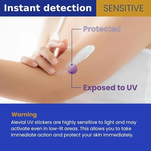 56 UV Detection Stickers for Sunscreen Reapply Reminder, Suitable for Kids & Adults, Sticker Patches, Sun Cream Detection ...