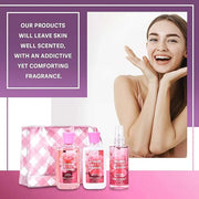 Bath & Body Care Travel Set - Home Spa Set with Body Lotion, Shower Gel and Fragrance Mist, Personal Body Care Travel Set ...