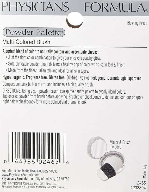 Physicians Formula Powder Palette Multi-Colored Blush Powder Blushing Peach, Dermatologist Tested - Product Image
