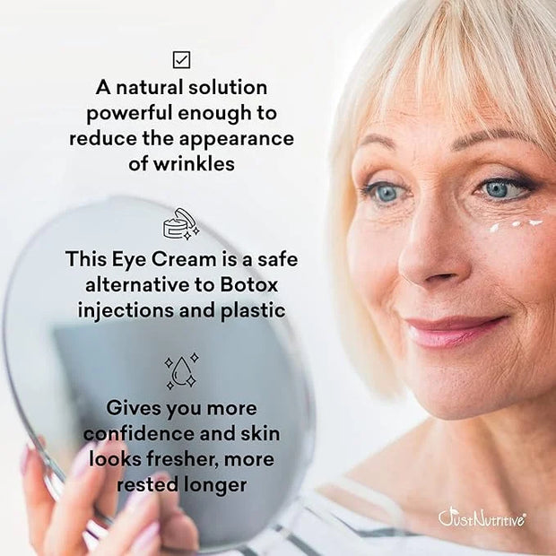 Just Nutritive Anti-Aging Eye Cream | Nutritive Ingredients | Under Eye Wrinkle Treatment | Crows Feet Eye Cream | Best An...