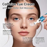 5% Caffeine Eye Cream Anti Aging, Eye Cream For Puffiness & Bags Under Eyes, 2 PCS Caffeine Eye Serum With Under Eye Rolle...