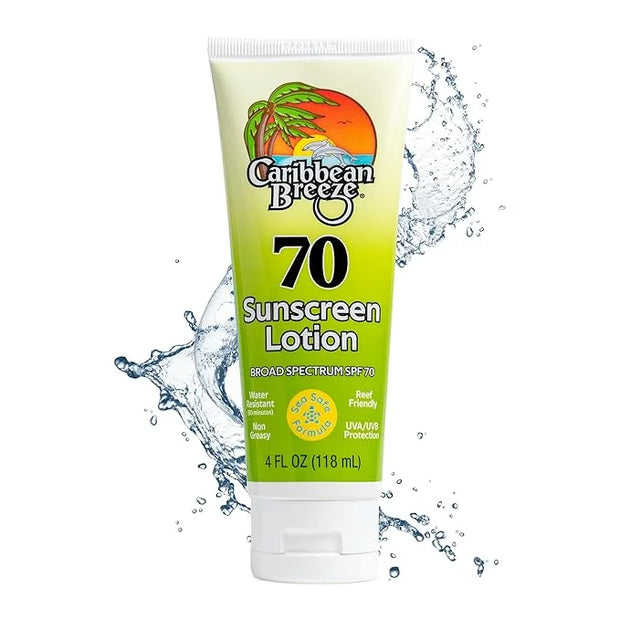 Reef Friendly Sunscreen SPF 70 Lotion, Mango Lime Scent Body Sunscreen Lotion, Rich in Anti Oxidants, Water Resistant Up t...