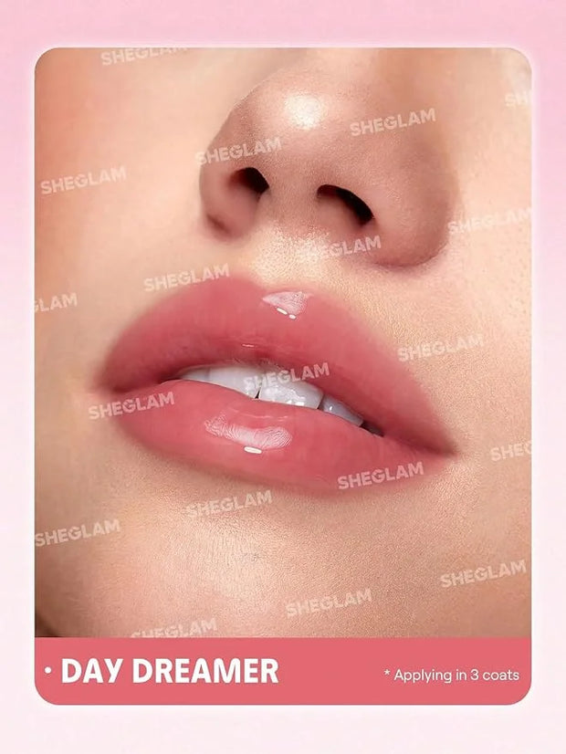 SHEGLAM Jelly Wow Tinted Lip Oil Plumping Lip Gloss Natural -Day Dreamer - Product Image