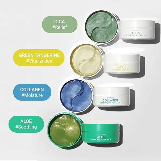 tenzero Soothing Aloe Hydrogel Eye Patch (60 pairs, 90g), Aloe Vera Treatments for Puffy Eye, Fine Lines, Soothing, Eye Pu...