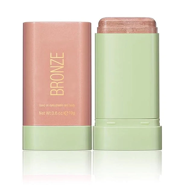 Multi-Use Makeup Blush Stick, Beauty Tinted Solid Blush Stick,Facial Contouring Highlight & Brighten Face Stick, Waterproo...