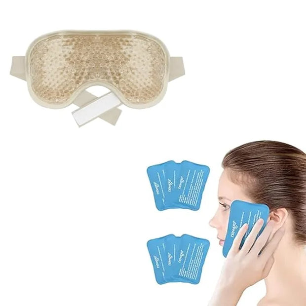 NEWGO Bundle of Cold Gel Eye Mask and Mini Ice Pack - Product Image