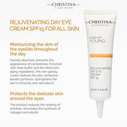 '-CHRISTINA- Forever Young Eye Cream with SPF 15 | Cream with Vitamin K Hydrates, Rejuvenates, Revitalizes the Skin 30ml -...