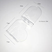 1 Pack Transparent Acrylic Nail Art Hand-held Palette