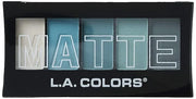 L.A. COLORS 5 Color Matte Eyeshadow Palette, Teal Argyle CEM477 - Product Image