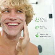 Tiege Hanley Men's Acne Treatment System (Level 1), TiegeClear Acne Essentials Routine for Smooth & Hydrated Skin - Includ...