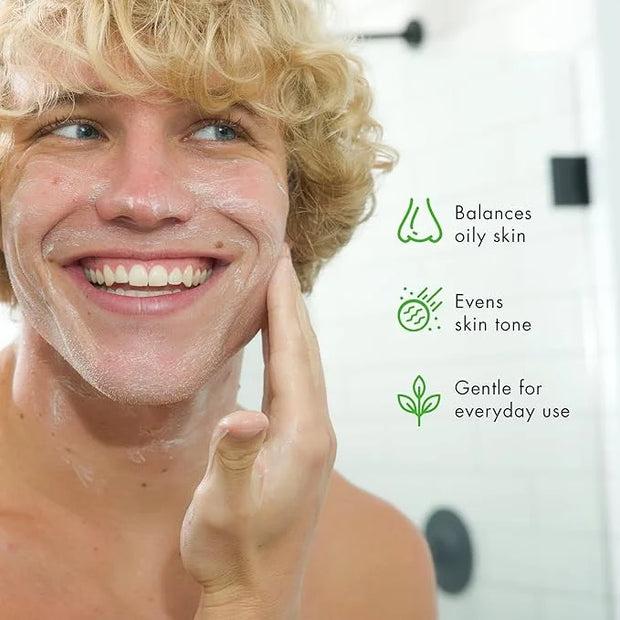 Tiege Hanley Men's Acne Treatment System (Level 1), TiegeClear Acne Essentials Routine for Smooth & Hydrated Skin - Includ...