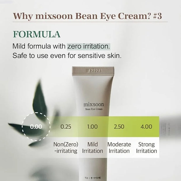 mixsoon Bean Eye cream Moisturizer With Mild Soothing Beans Korean Skin Care 0.67 fl. oz. / 20ml - Product Image