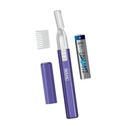 Wahl Clean & Confident Female Battery Pen Trimmer with Rinseable Blades for Eyebrows, Facial Hair, & Light Grooming- Hygie...