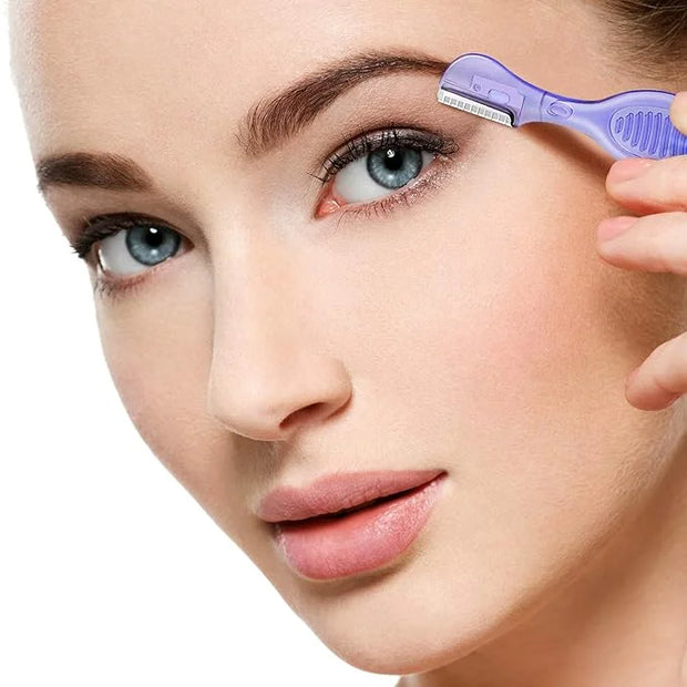 30 Pcs Dermaplane Razor Eyebrow Razor for Women Trimmer Shaver with Precision Cover Multipurpose Exfoliating Dermaplaning ...