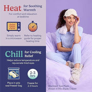 warmies Microwavable Eye Mask for Warmth & Comfort - Heating & Cooling Compress for Calming Relaxation - Weighted & Heated...
