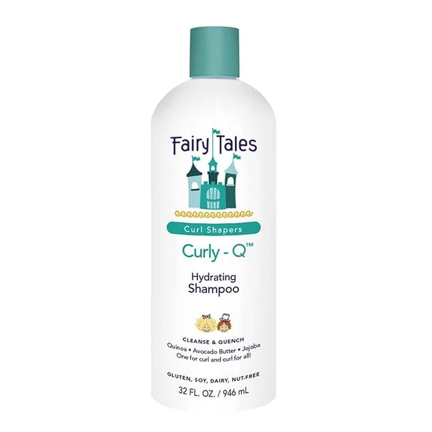 Fairy Tales Curly Q Kids Shampoo - Hydrating for Curly and Multicultural Hair, All Curl Types - Paraben, Sulfate, Gluten, ...