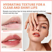 Plumping Lip Oil Lip Glow Oil Lip Gloss Oil Lip Stain Long Lasting Hydrating Non-sticky Big Brush Head Glitter Shine Clear...