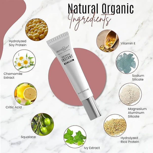 Instant Eyelift Cream Time Reverse Treatment For Dark Circles, Puffy Eyes, & Wrinkles Anti Aging Serum Reduces Under Eye B...