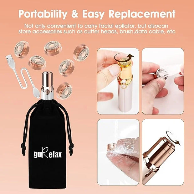 Replacement Heads for Flawless Facial Hair Remover, Gen 2 Replacement Blades Compatible with Finishing Touch Flawless Hair...