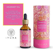 iYURA Kesaradi Face Oil - 5000-year-old Recipe with Exotic Saffron, Turmeric & Rose – For Visibly Brighter Skin - 100% Nat...