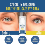 Turmeric + Vitamin C Eye Cream & Peptide Eye Gel – Hydrating & Soothing Formula for Under Eye Care, Puffiness & Fine Lines...