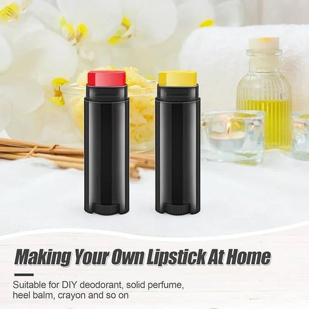 40 PCS 4.5g Oval Lip Balm (Black)