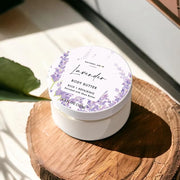 Natural Amor- Lavender Spa Gift Set-6pc Handmade Bath Gift for Women or Men including Body Butter, Natural Clay Mask, Bath...