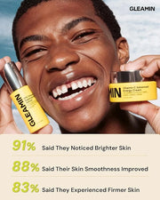 Gleamin Brightening Skincare Bundle – Mask, Serum, Cleanser, Moisturizer & Oil for Dark Spots, Uneven Tone, and Glowing Sk...