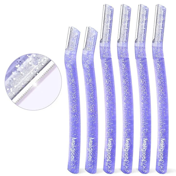 Women’s Dermaplane Razor for Face & Eyebrow - Anti-Cutting Japanese Blades for Eyebrow and Facial Hair Removal, Achieve Si...