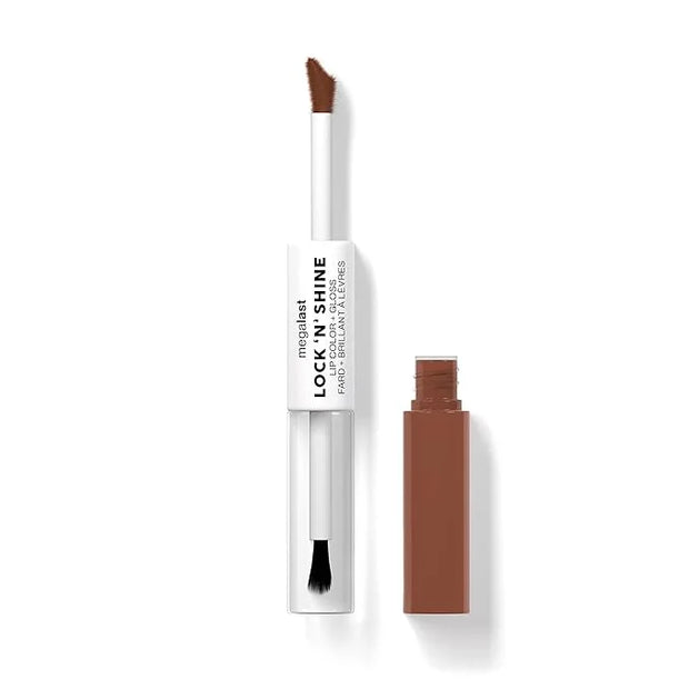 wet n wild Megalast Lock 'N' Shine Lip Color + Gloss Lotus Petal (Pack of 2) - Product Image