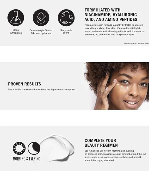 Olay Advanced Eye Cream, 0.5 oz (Pack of 2) (1.0oz) - Product Image