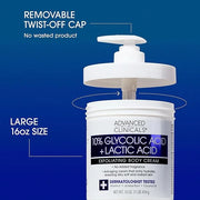 Advanced Clinicals Retinol Body Cream Moisturizer + Exfoliating 10% Glycolic Acid & Lactic Acid Lotion 2PC Skincare Set Fo...
