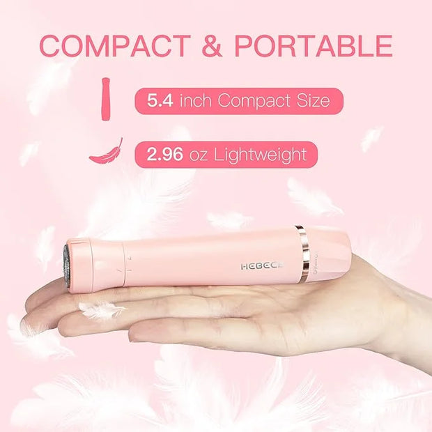 Nose Hair Trimmer for Women, 3in1 Electric Eyebrow Trimmer Waterproof Facial Hair Removal Rechargeable Hair Shaver Razor f...
