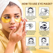 POSTA 24K Gold Eye Mask, 20 Pairs Eye Treatment Mask With Collagen, Under Eye Mask Treatment for Puffy Eyes, Dark Circles ...