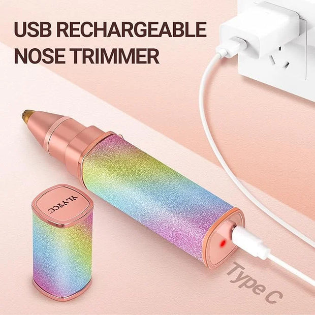 Facial Hair Removal for Women, Electric 2 in 1 Face Shaver and Eyebrow Trimmer, Rechargeable Nose Hair Trimmer for Women, ...