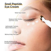 Snail Peptide Eye Cream For Moisturizing, 17 ML Snail Mucin Under Eye Cream With Niacinamide, Hyaluronic Acid For Dark Cir...