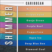 Loose Mineral Eyeshadow and Contouring Palette - Caribbean