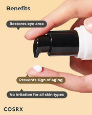 COSRX Snail Mucin Peptide Under Eye Cream, 0.84 fl oz, 73.7% Snail Mucin and Niacinamide, Eye Care, Eye Cream Anti Aging, ...